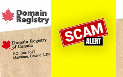 Misleading Domain Name Registry Mail